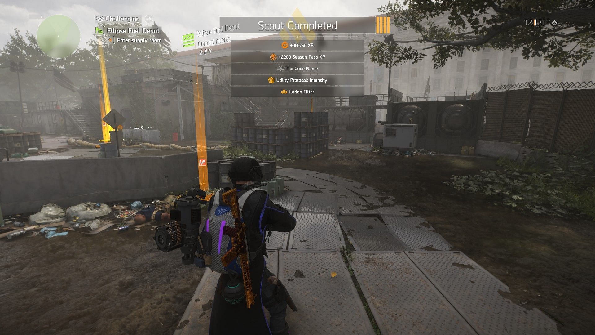 Liberating the Ellipse Fuel Depot in The Division 2 (Image via Ubisoft)